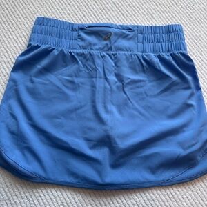 ASICS WVN Running Skort with Mesh Insert Blue XS NWT